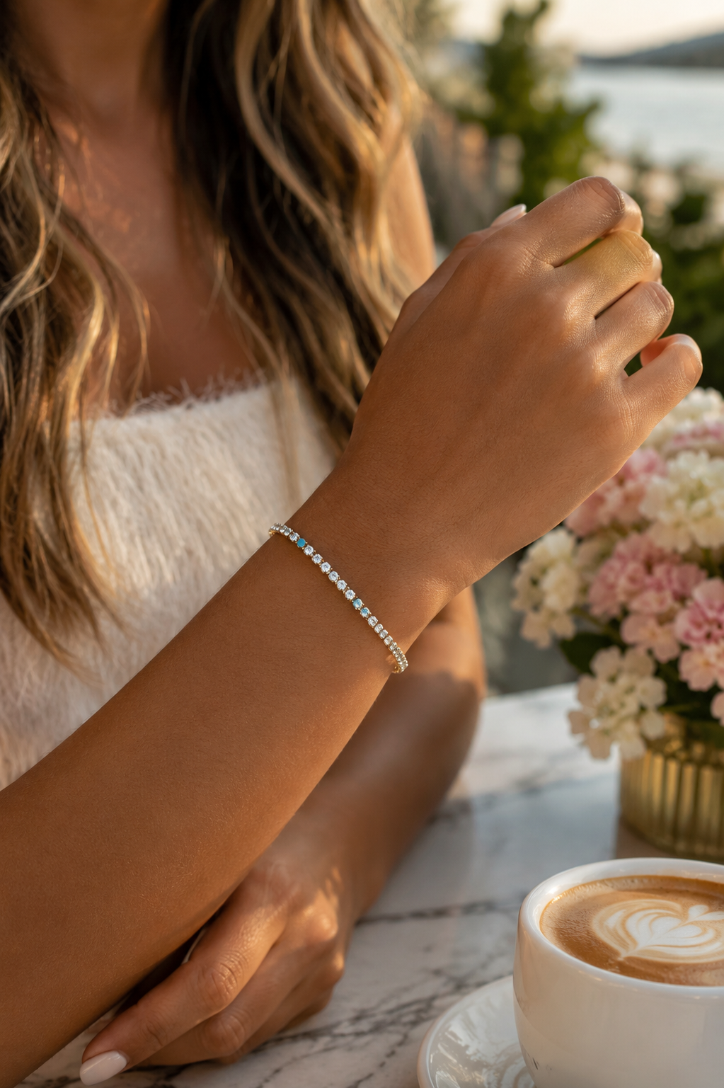 Celeste Tennis Bracelet