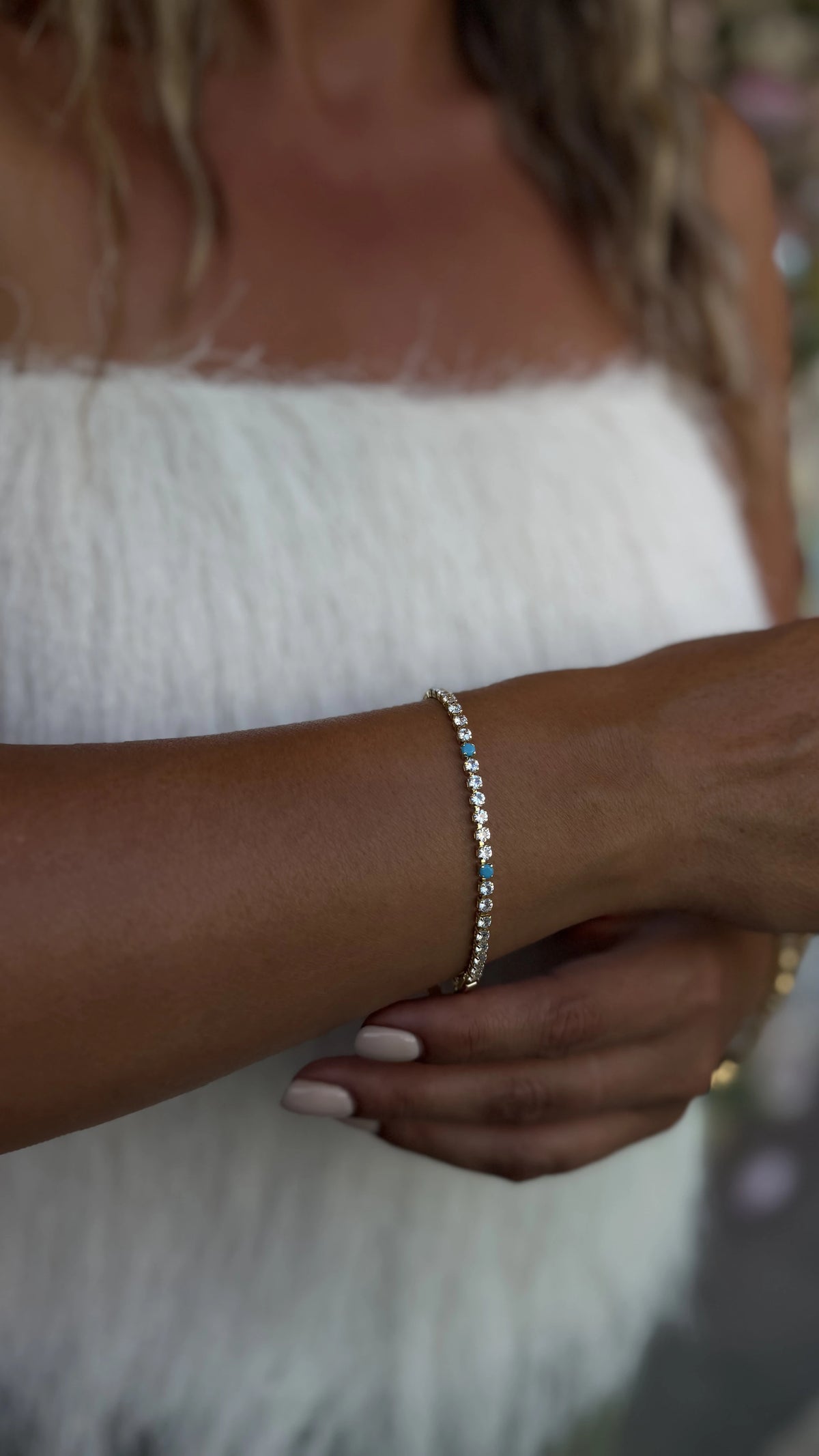 Celeste Tennis Bracelet